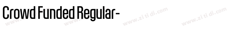 Crowd Funded Regular字体转换